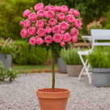 Троянда на штамбі   "Місті Баблз" (Misty Bubbles)